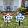 Sibling Stars in Pink and Blue Decorations, Birth Announcement Yard Stork Sign in Golden Isles - St Simons, Jekyll, Sea Island, Darien & Brunswick